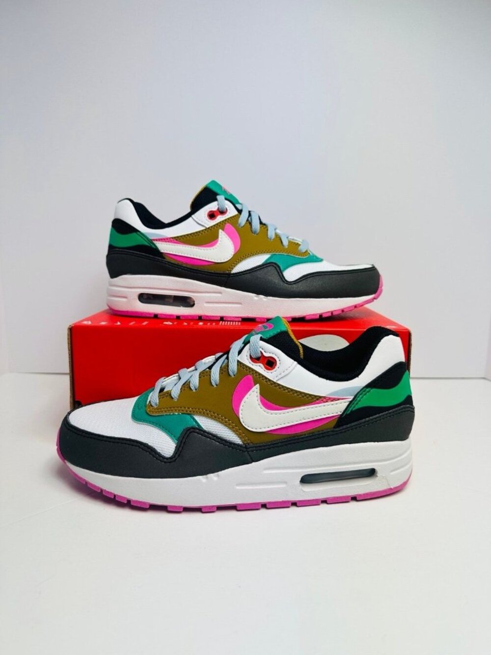 Nike Air Max 1 SE 6Y Sneakers Multicolor Lifestyle Shoes FJ3286 001